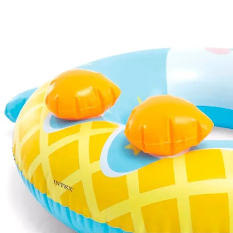 Дитяче надувне коло «Тварини» Intex 59266, 84х76 см, з вушками - 2
