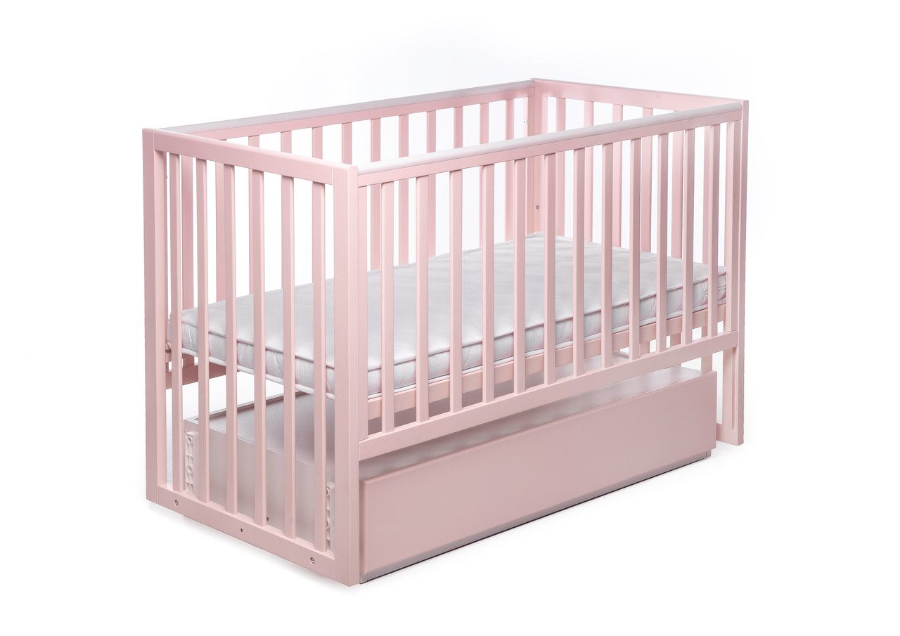 Дитяче ліжко квадрат DeSon CHARIVNE з ящиком DS-406 Пастельно-кораловий - 1