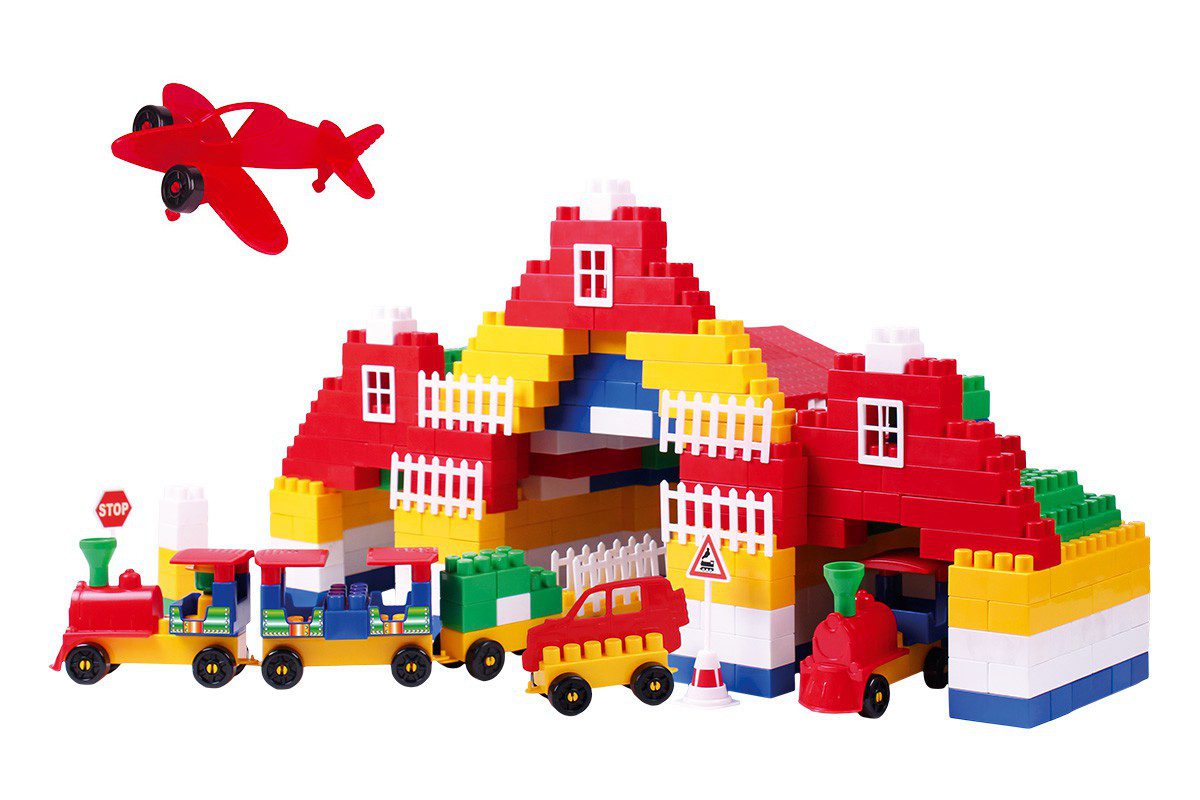 Великий дитячий пластиковий блоковий конструктор Техно 7 ТехноК 0557, 540 великих деталей у пакеті для дітей з 2 років - 4