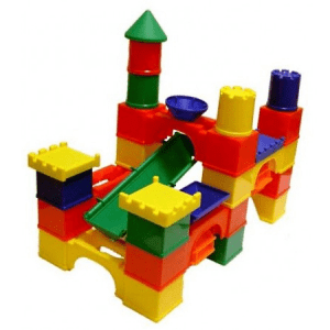 Дитячий пластиковий блочний конструктор Аквапарк Юніка 0347, 26 деталей у сумці з ручками, розвиваючий для дітей - 2