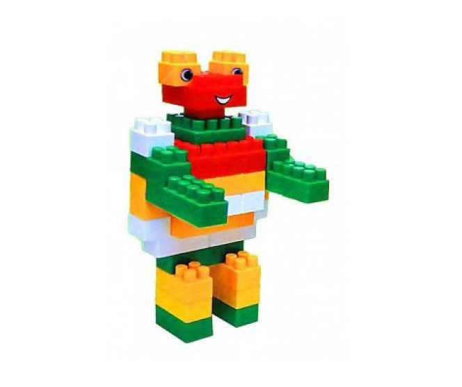 Дитячий пластиковий блоковий конструктор Нік-1 Юніка 0880, 87 деталей у пакеті розвиваючий для дітей - 3