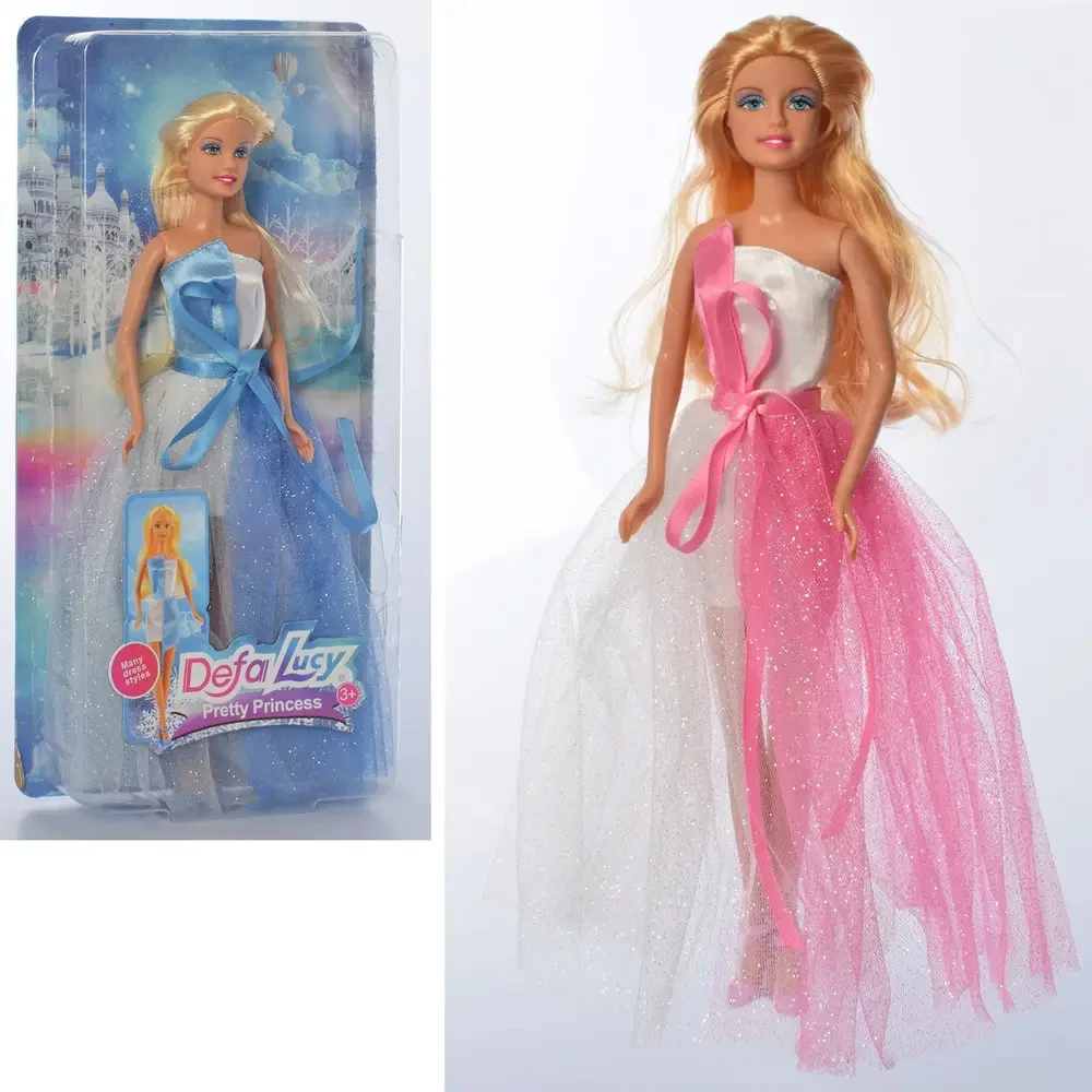 Лялька Defa Lucy 8456-BF, дитяча лялька принцеса 29 см, казкова лялька у сукні - 1