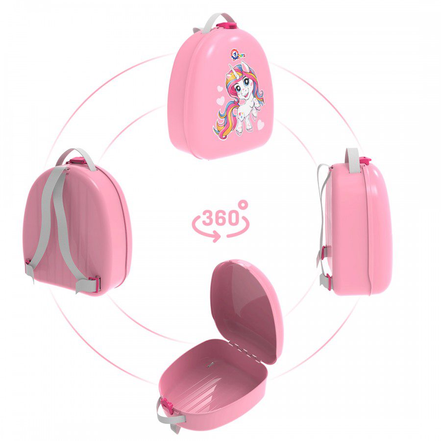 Дитячий рюкзак ТехноК 8027, пластиковий, місткий, для дошкільнят, в дитячий садок, іграшка - 5