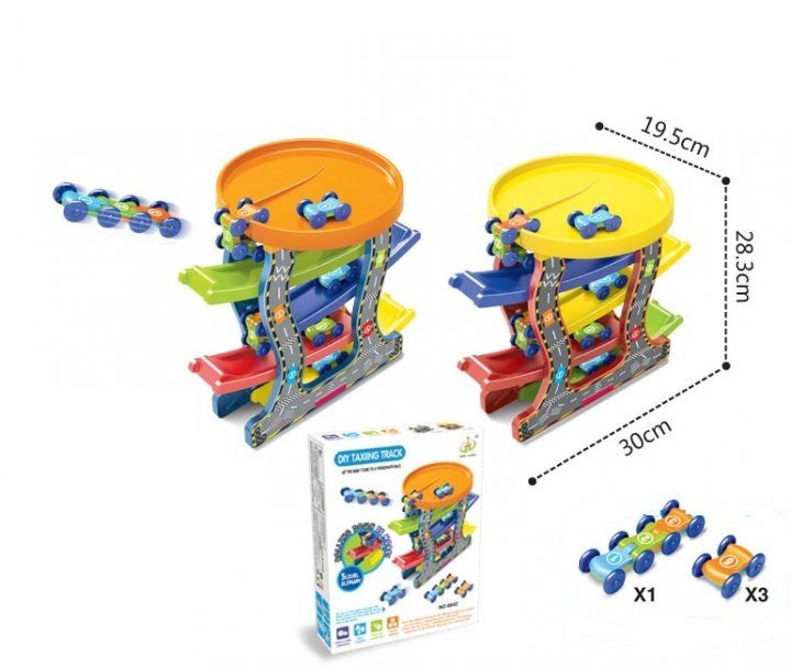 Трек Веселий трамплін 6842, гра, 5 рівнів, машинки, спуск, дитячий ігровий розвиваючий набір - 2