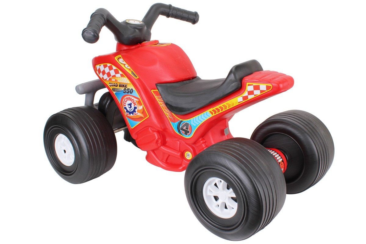 Квадроцикл ТехноК 4111, червоний, дитячий байк, машинка, толокар, каталка, іграшка для дітей - 2