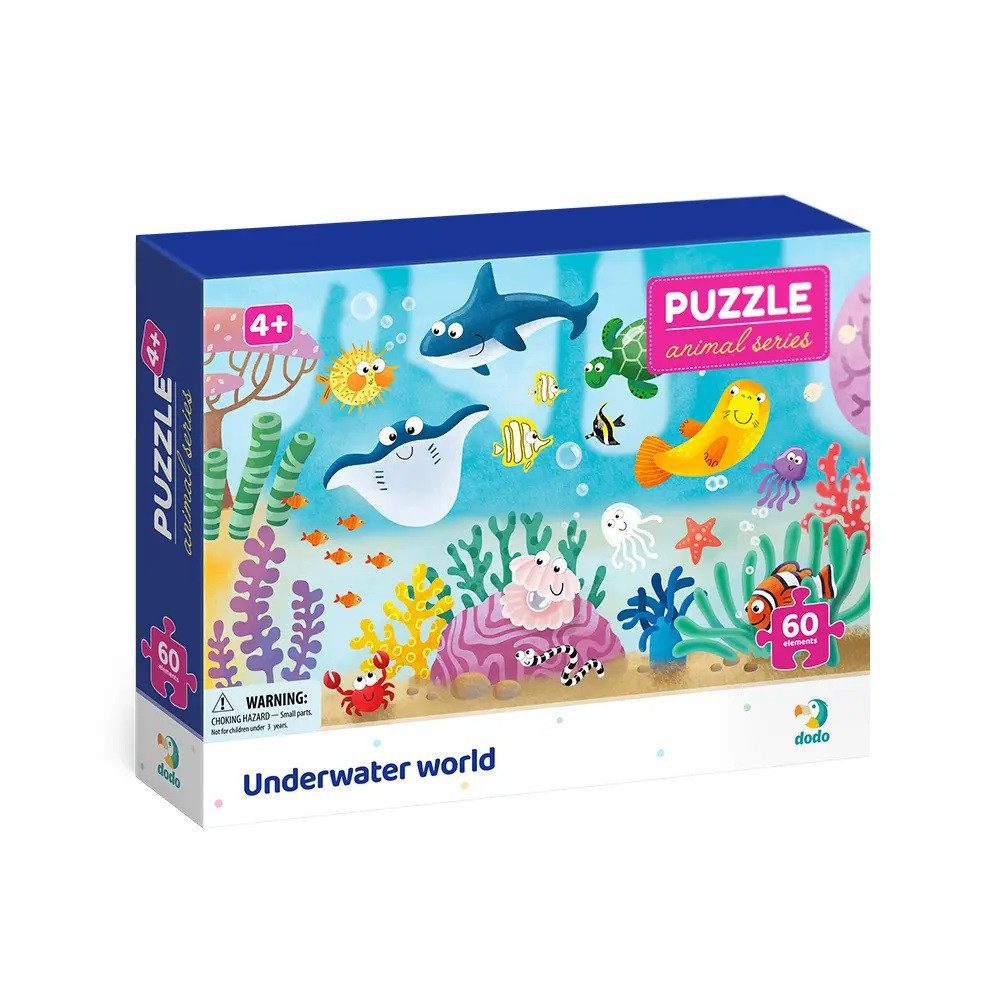 Дитячий пазл Dodo Підводний світ 300378, великий, 60 елементів, розвиваюча гра, ДоДо, Тварини - 6