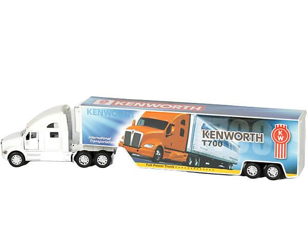 Модель вантажівки KENWORTH T700 з контейнером KT1302W Kinsmart металеві інерційні машинки іграшки для дітей - 2