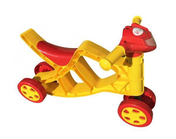 Музичний Минибайк Doloni Toys 0137/03, міні байк, каталка, дитячий біговел, велобіг, Долоні, Жовтий - 3