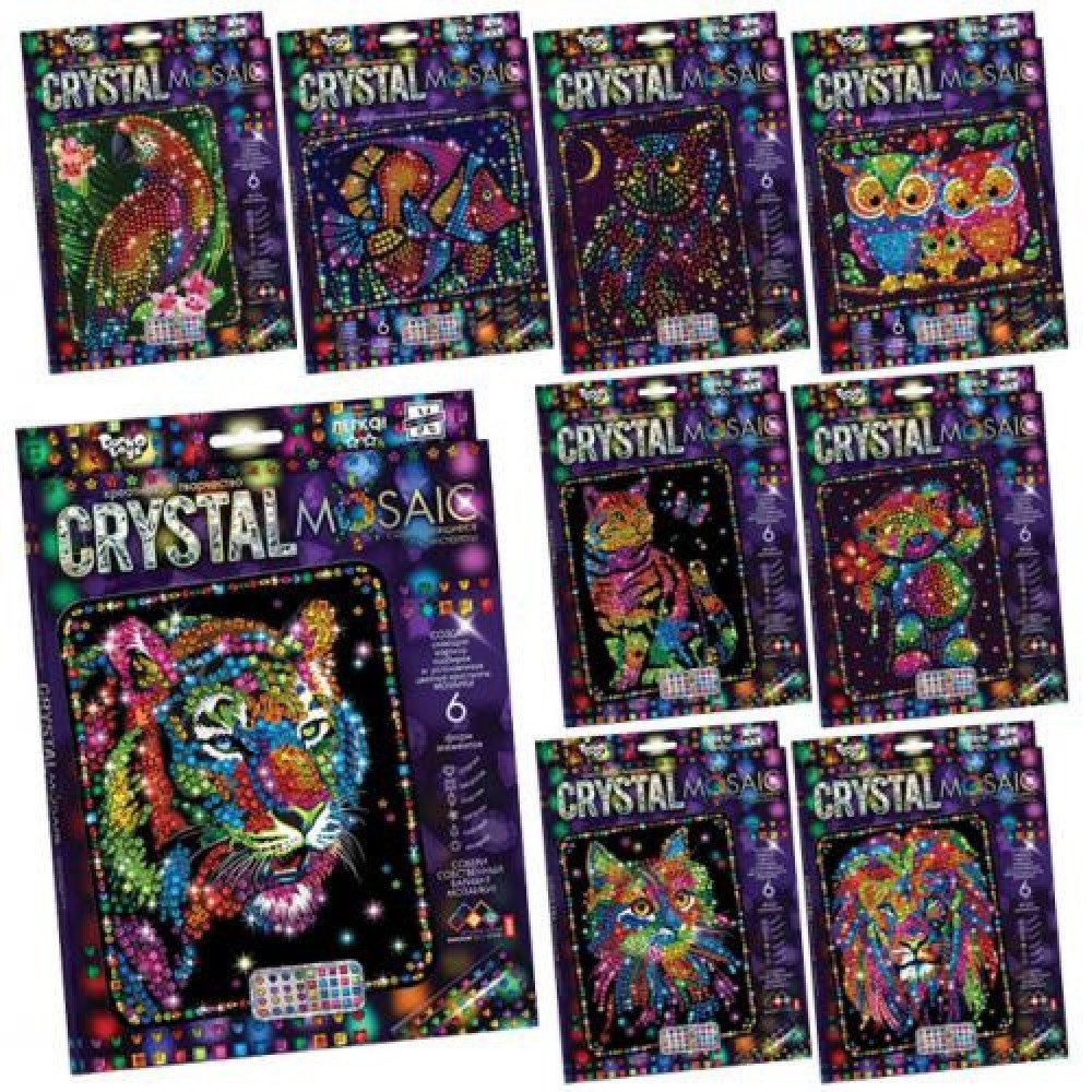 Набір креативної творчості CRYSTAL MOSAIC CRM-01-01…10, Danko Toys, кристальна мозаїка - 3