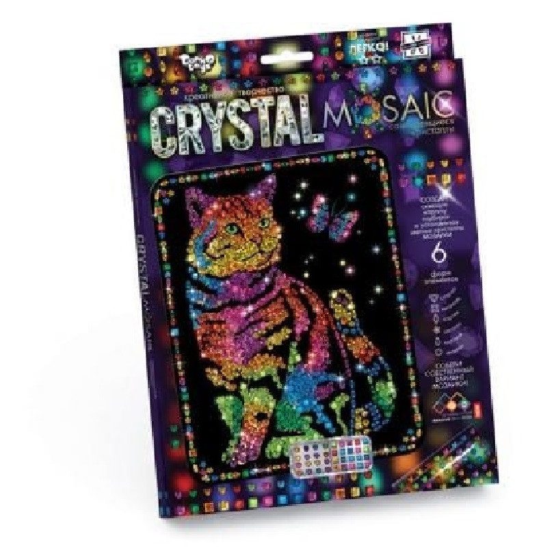 Набір креативної творчості CRYSTAL MOSAIC CRM-01-01…10, Danko Toys, кристальна мозаїка - 2