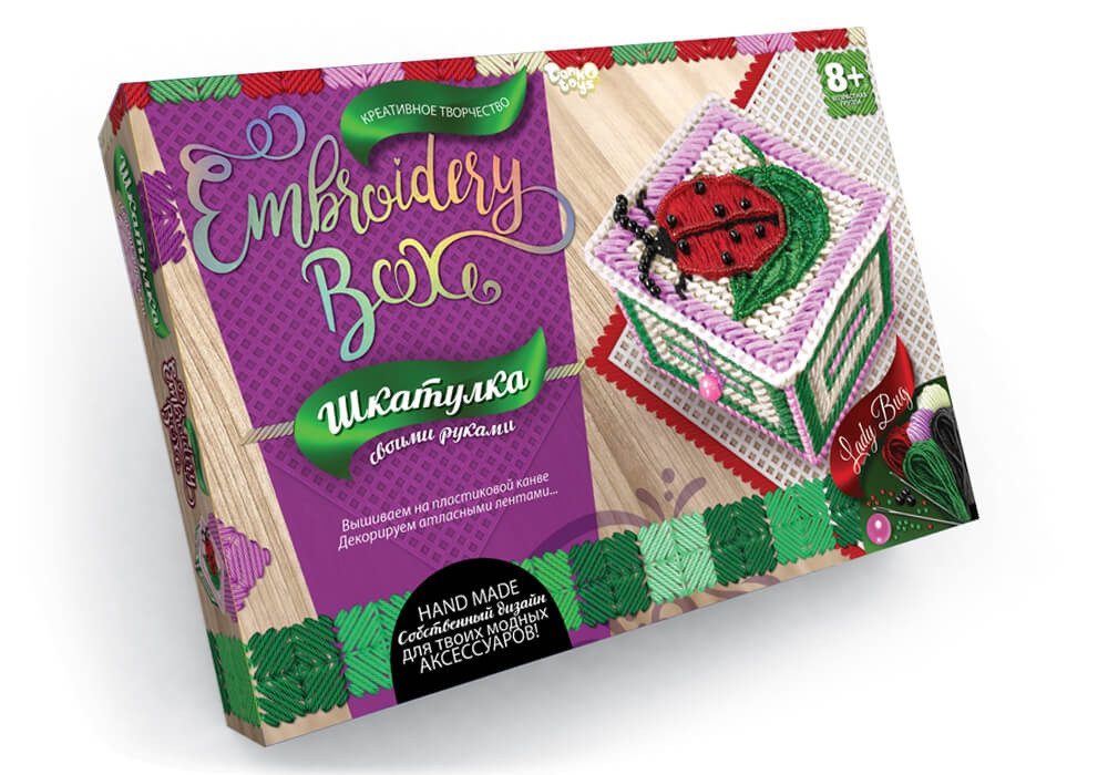 Набір креативної творчості Скринька Embroidery Box EMB-01-01…08 Danko Toys - 3