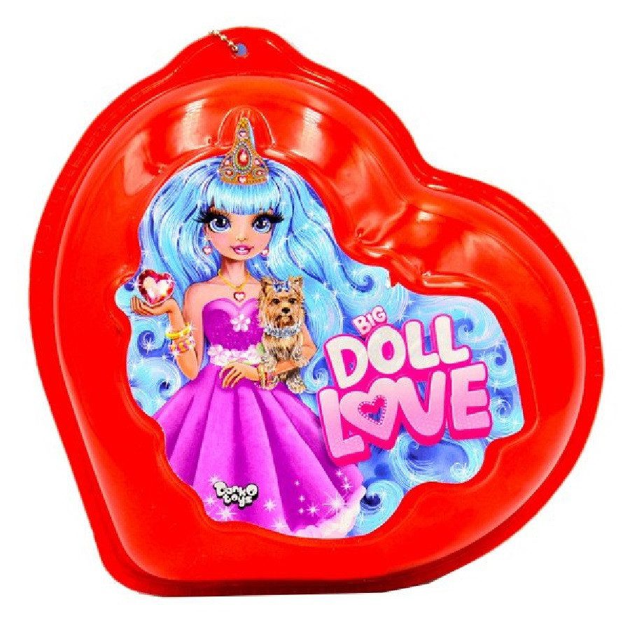 Креативна творчість Big Doll Love BDL-01-01 Danko Toys, серце, кулон, пластилін, лялька - 3