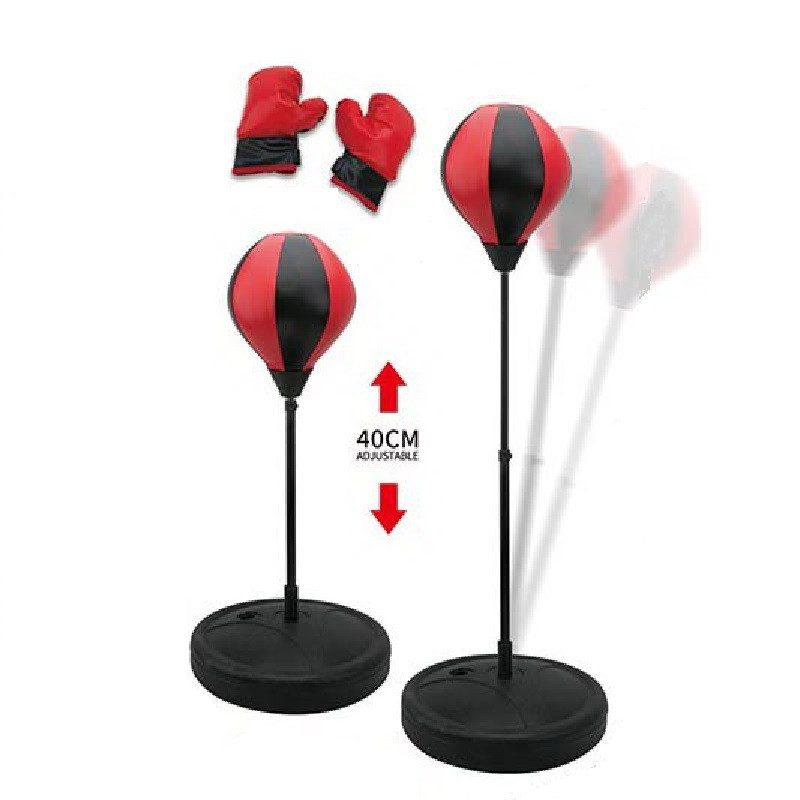 Боксерська груша 1808-9 на стійці, з рукавичками - 4