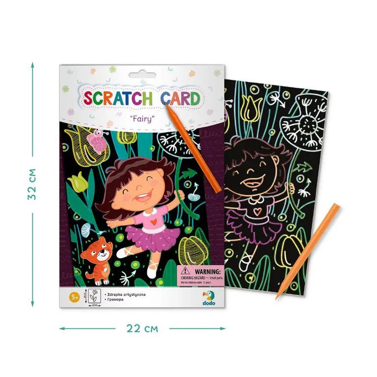 Гравюра Фея Dodo 300193, кольорова картинка, scratch card, ДоДо - 3