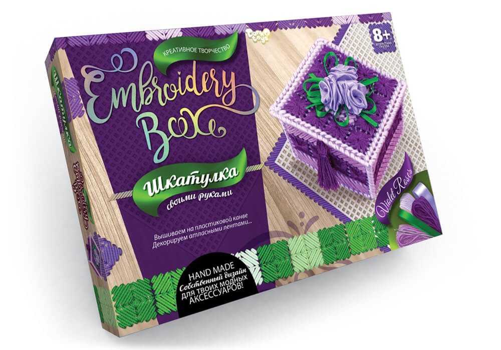 Набір креативної творчості Скринька Embroidery Box EMB-01-01…08 Danko Toys - 8