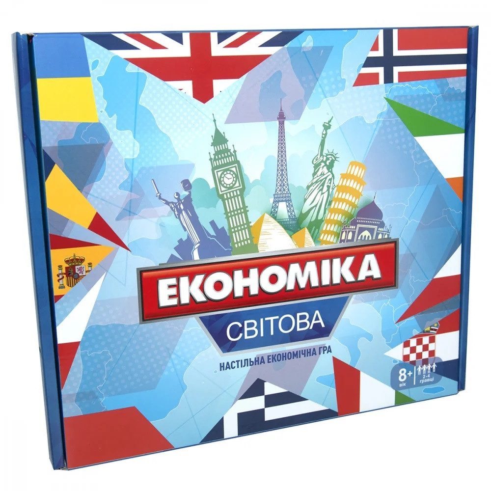 Настільна гра Монополія Світова економіка 7007 Strateg, УКР, дитяча економічна стратегія, менеджер, капітал - 2