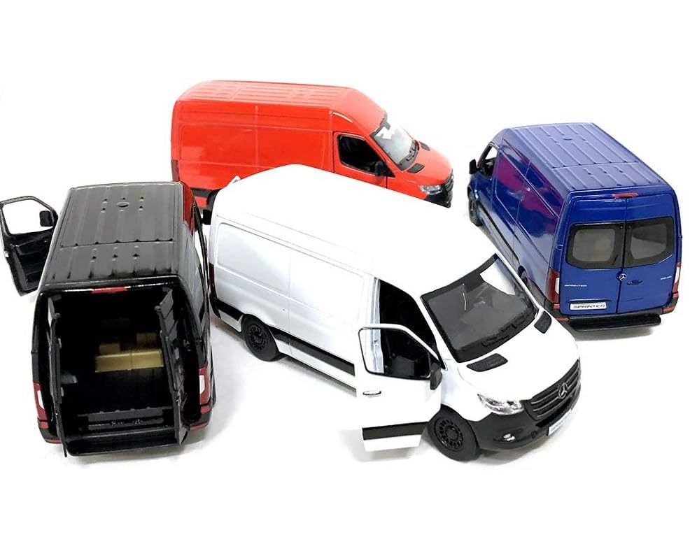 Модель Kinsmart Mercedes-Benz Sprinter KT5426W, металева інерційна іграшка, колекційна, Кінсмарт - 2