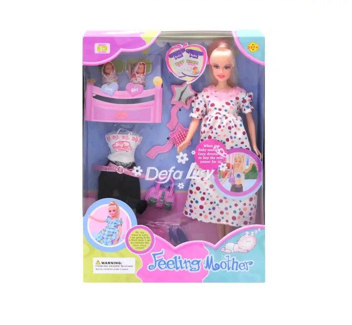 Лялька Defa Lucy вагітна з 2 малюками, арт. 8009 - 4