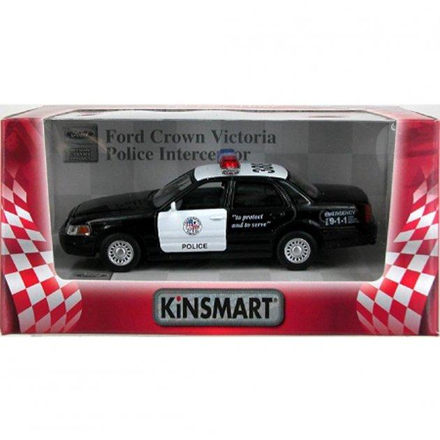 Колекційна машинка Ford Crown Victoria Police Interceptor KT5327W Kinsmart - 2