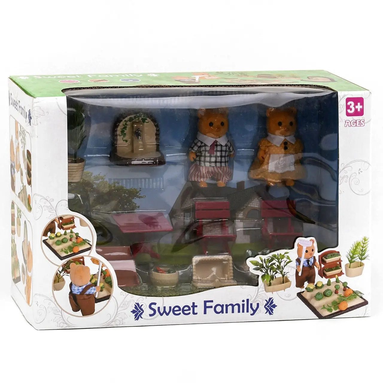 Ігровий набір Sweet Family 1605F із флоксовими тваринами, ведмедики - 2