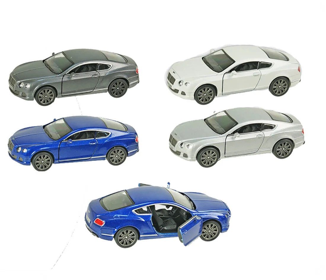 Дитяча колекційна машинка Kinsmart Bentley Continental KT5369W металева інерційна відчиняються двері - 3