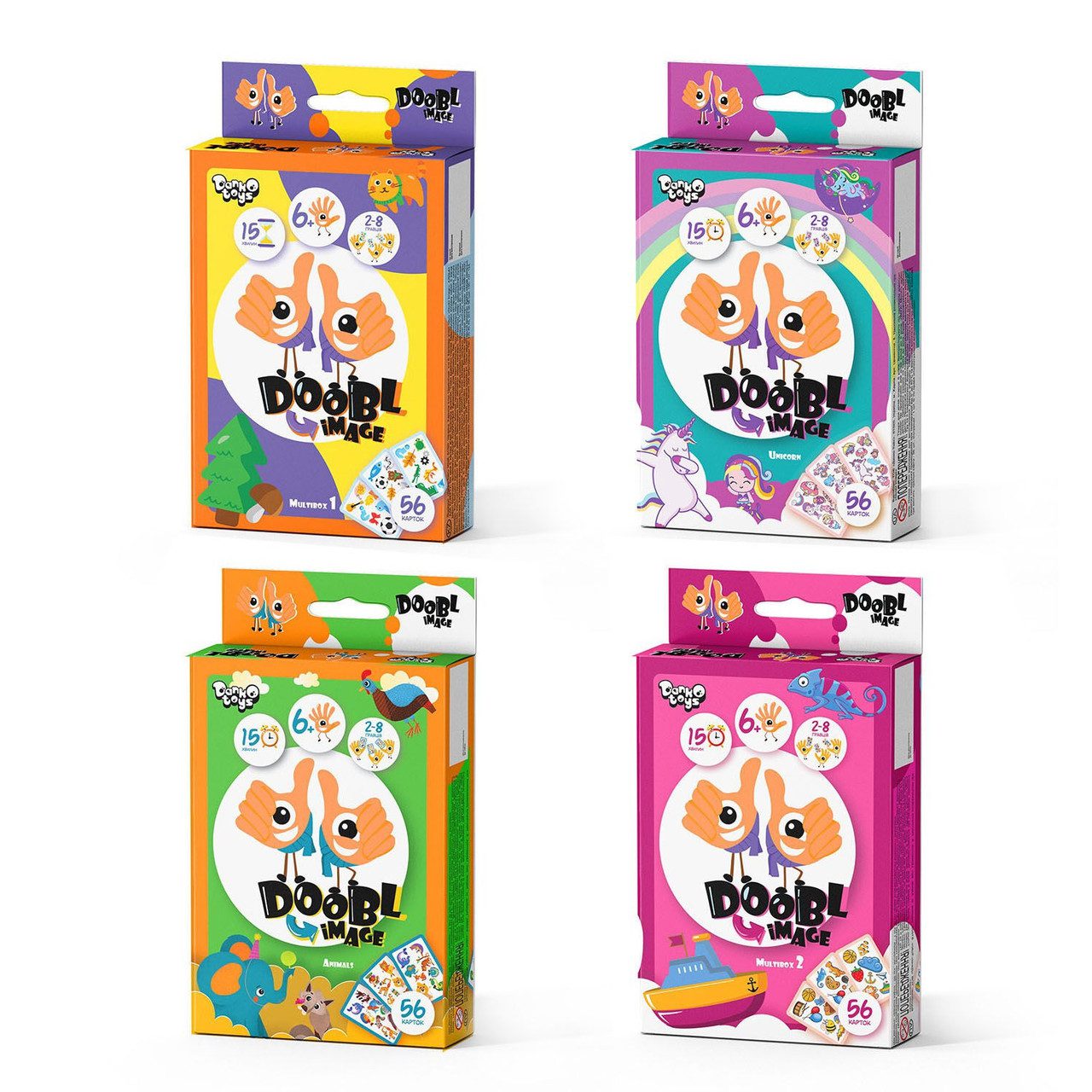 Настільна розважальна гра Doobl Image (міні), Danko Toys DBI-02-01U,02U,03U,04U, УКР - 1