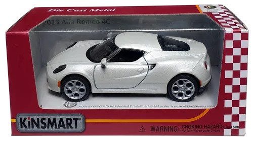 Дитяча машинка колекційна Kinsmart Alfa Romeo 4C KT5366w - 3