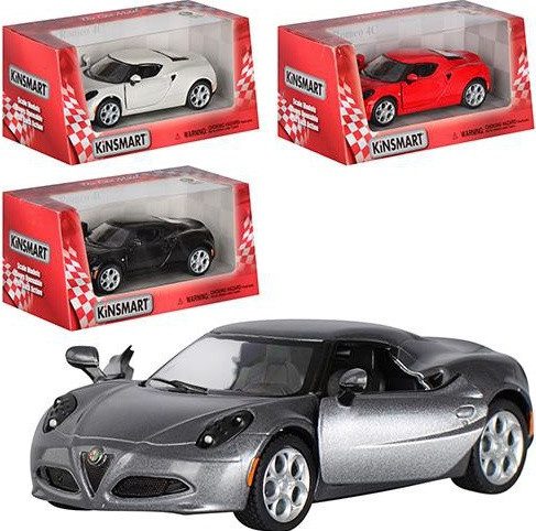 Дитяча машинка колекційна Kinsmart Alfa Romeo 4C KT5366w - 4