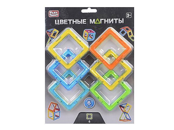 Конструктор магнітний PLAY SMART Кольорові магніти, арт. 2431 - 1
