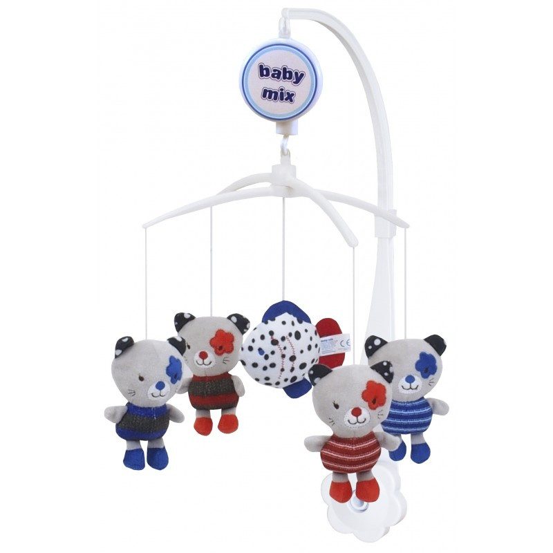 Музичний мобіль Котики Alexis Baby Mix TK-463M, карусель, плюшеві іграшки - 1