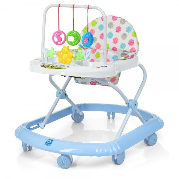 Дитячі музичні ходунки Bambi M 0591-4, ігрова панель, світло, стійка-дуга, підвіски - 1