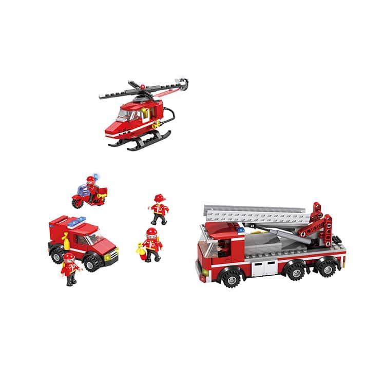 Конструктор COGO Міська пожежна бригада, арт. 3616, City Service fire station, 827 деталей - 5