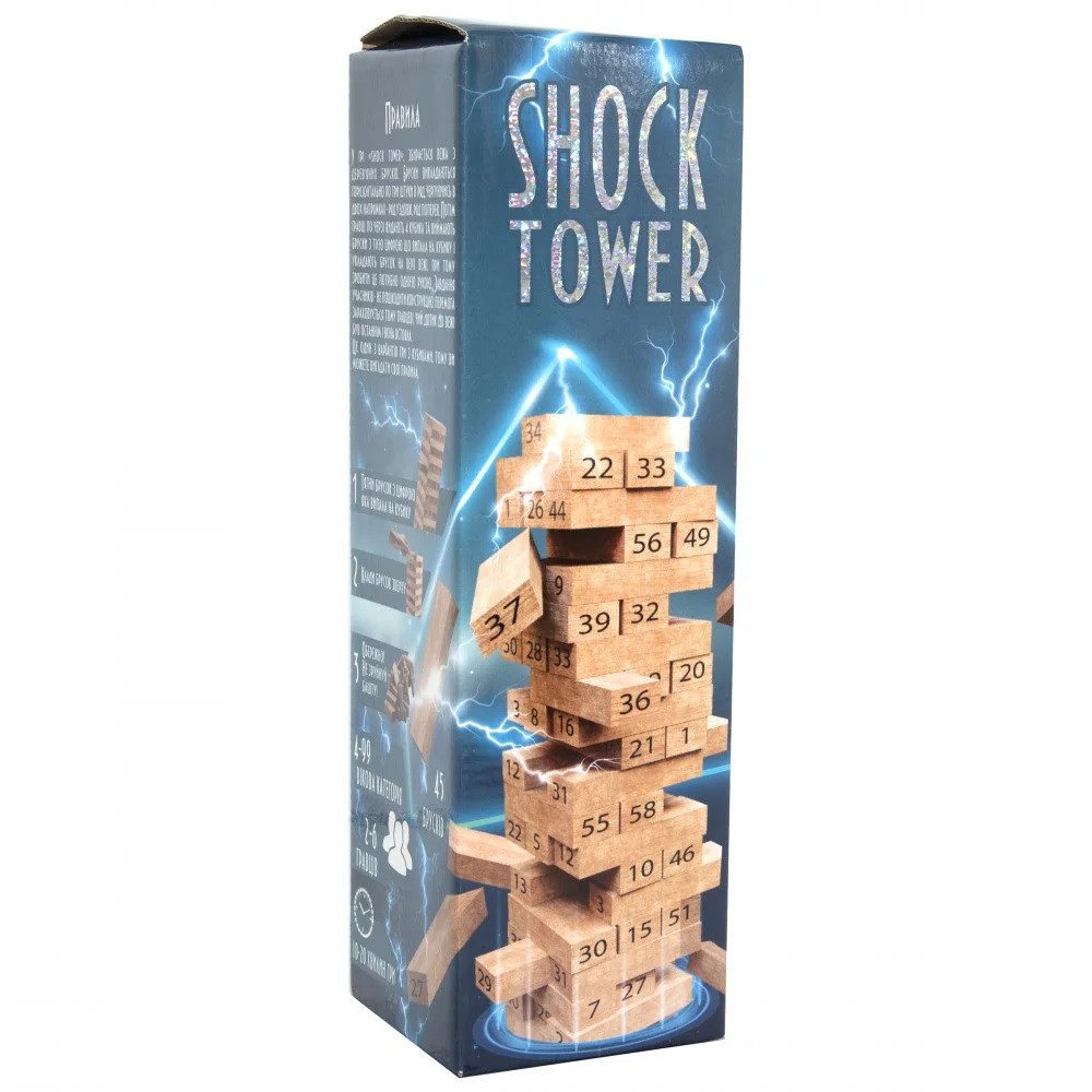 Розважальна гра Shock Tower 30858, Дженга Strateg - 2