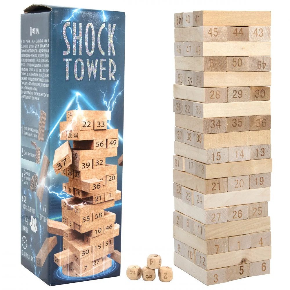 Розважальна гра Shock Tower 30858, Дженга Strateg - 4