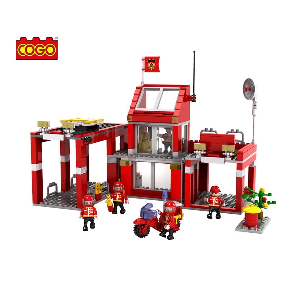Конструктор COGO Міська пожежна бригада, арт. 3616, City Service fire station, 827 деталей - 2