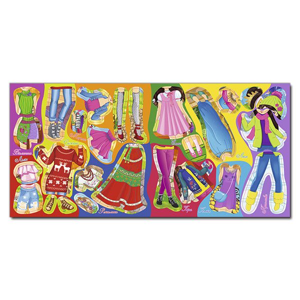 Одягни ляльку. Яскраві наліпки. Блакитна, вид. Глорія, 9786175367858 (одяг наліпки) - 3