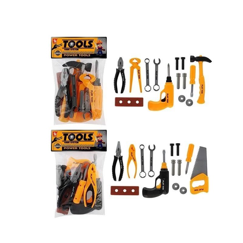 Набір інструментів Tools, 004-1 (14 предметів), дриль/шуруповерт - 1