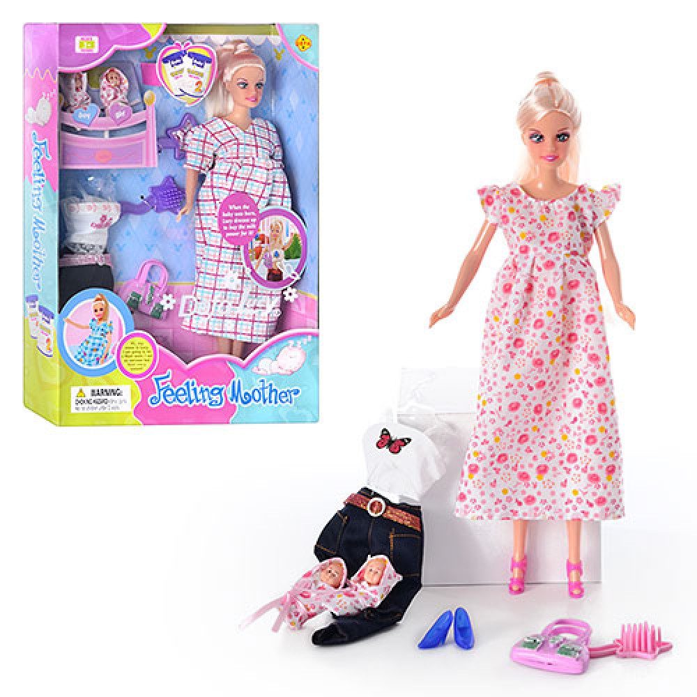 Лялька Defa Lucy вагітна з 2 малюками, арт. 8009 - 1