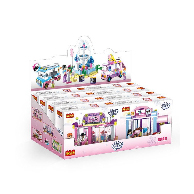 Конструктор Cogo Girls Модний магазин 3023, fashion shop, 85-107 деталей, 8 в 1, для дівчат - 8