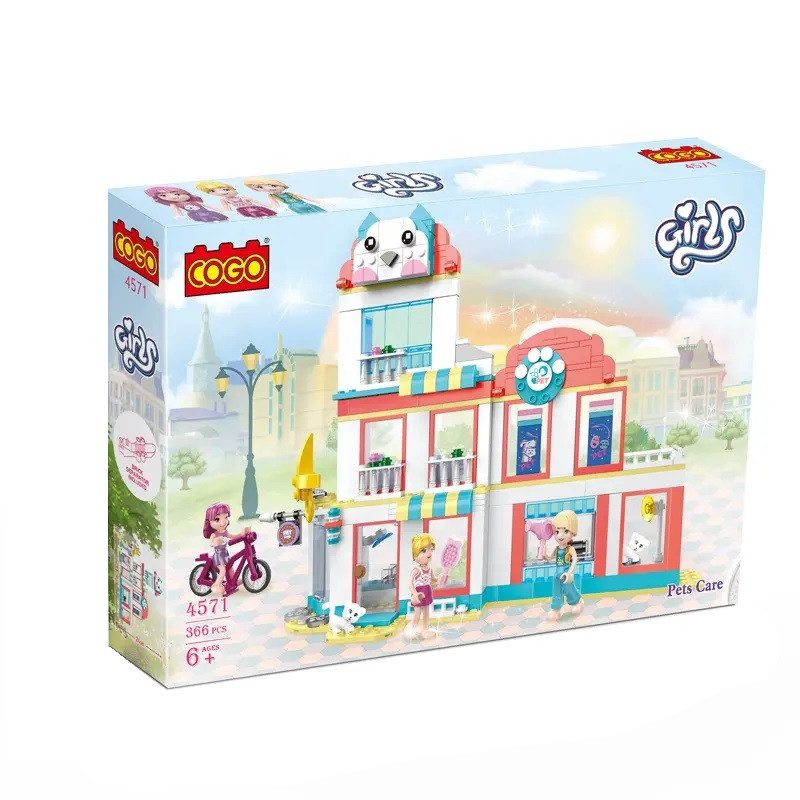 Конструктор Cogo Girls Зоосалон 4571, Pet Shop, вихованці, 366 дет., для дівчаток - 4