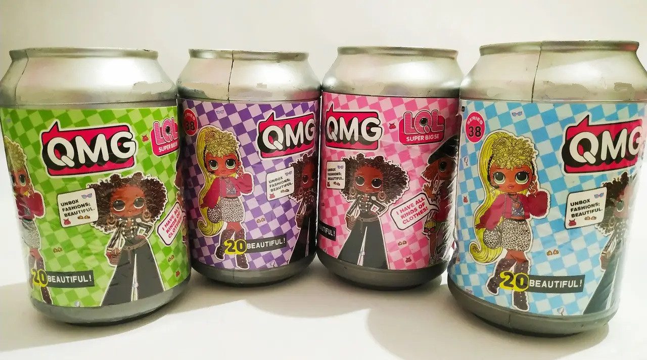 Лялька L.O.L. Surprise O.M.G. в банці 9002, лялечка лол в жерстяній баночці - 5