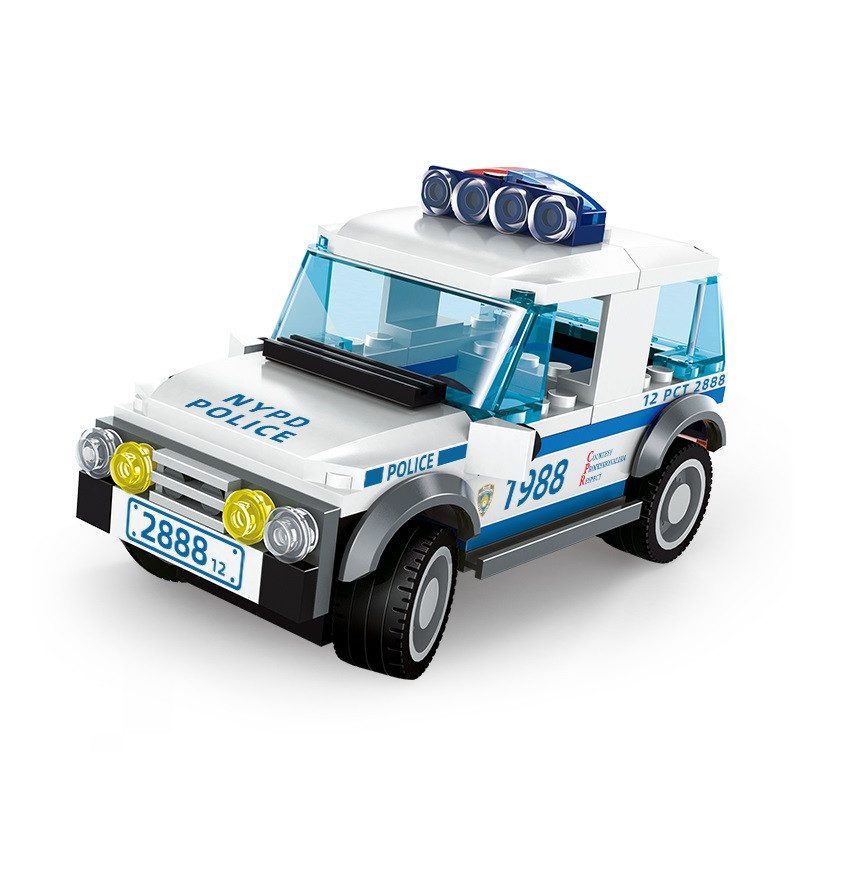 Дитячий конструктор Суперкар Supercar Wange 2888, Police NYPD, 98 деталей - 2