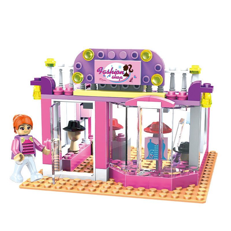 Конструктор Cogo Girls Модний магазин 3023, fashion shop, 85-107 деталей, 8 в 1, для дівчат - 4