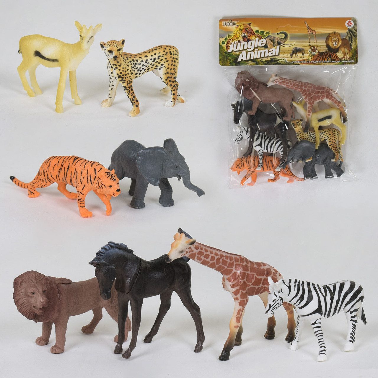 Набір Дикі тварини 2A 008-1, ігрові фігурки, 8 шт. - 1