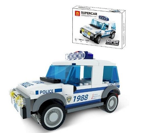 Дитячий конструктор Суперкар Supercar Wange 2888, Police NYPD, 98 деталей - 4