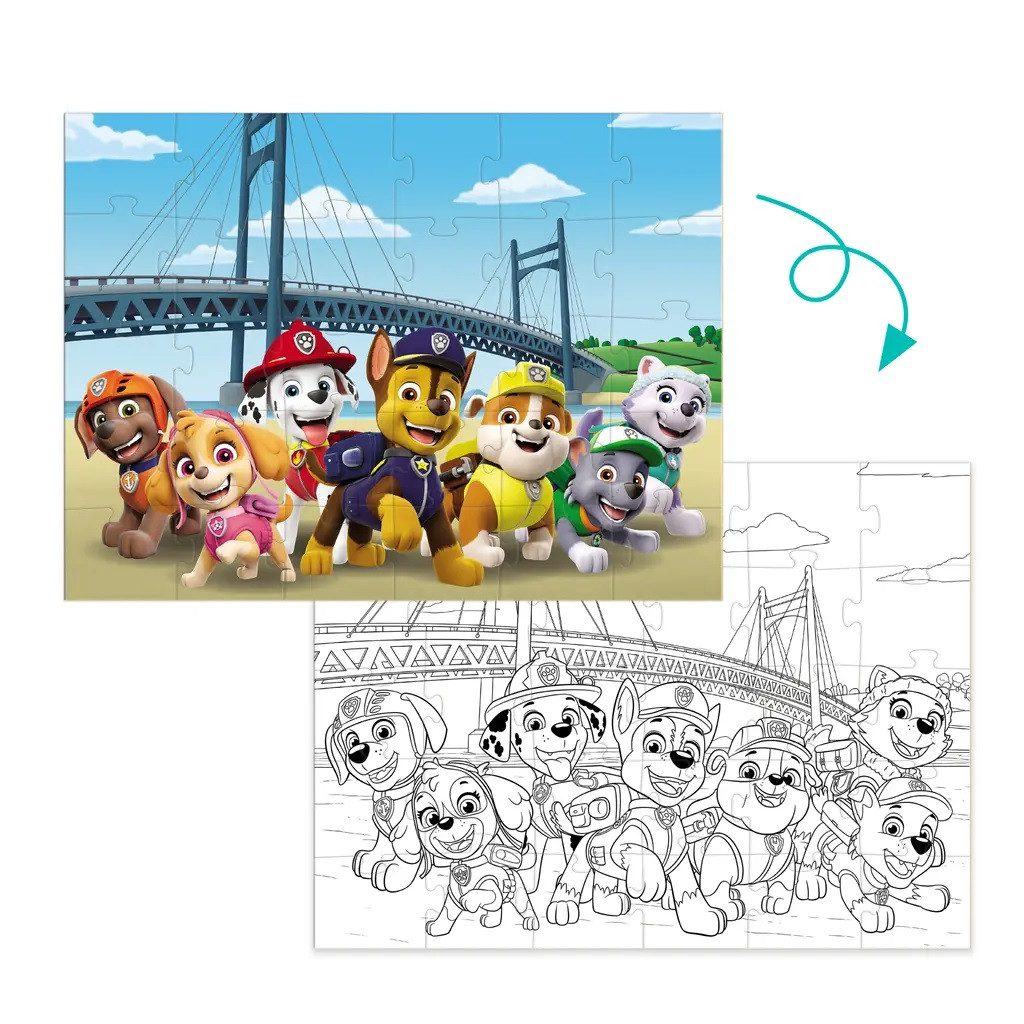 Пазл 2 в 1 Paw Patrol Dodo 200159, Щенячий патруль, розмальовка, 30 ел, ДоДо - 4