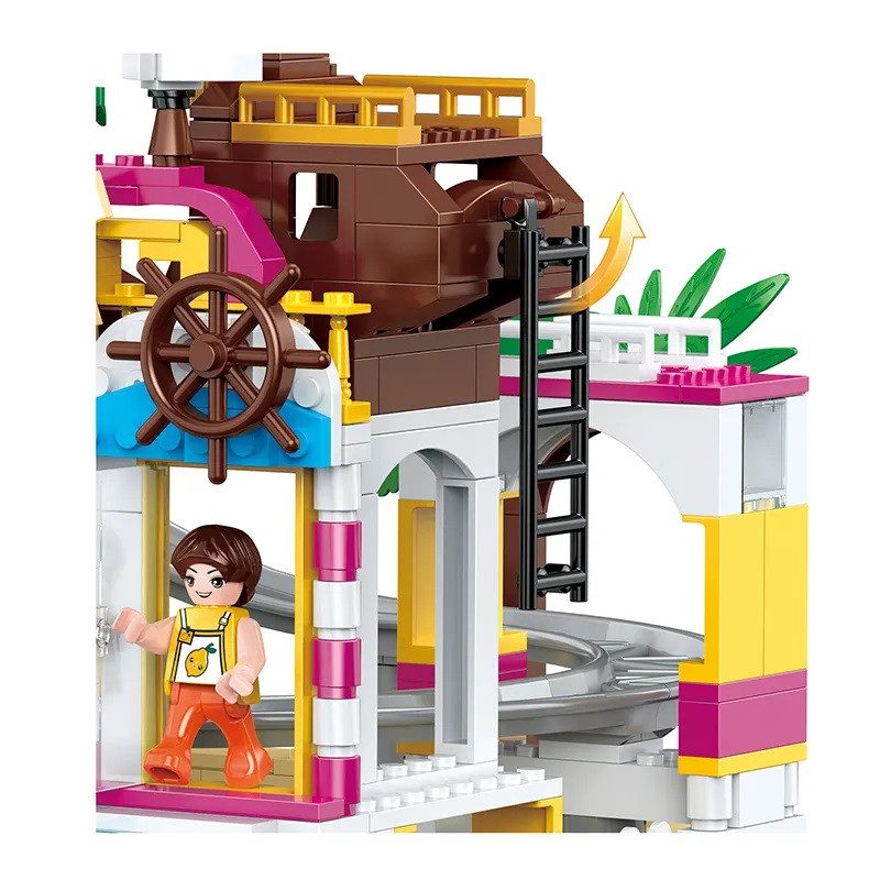Конструктор Cogo Girls Парк атракціонів 4579, Roller Coaster, 648 дет., для дівчат - 7