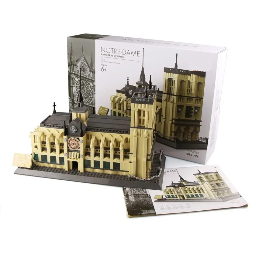 Конструктор Wange Notre Dame de Paris France (1382 дет.), 5210 - 6