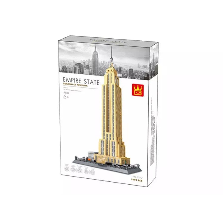 Конструктор Wange Empire State Building NewYork (1570 дет.), 5212 - 5