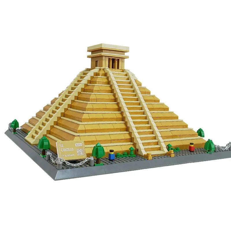 Конструктор Wange Піраміда Кукулькана, Мексика, 6225, Архітектура, 1340 дет., El Castillo Kukulkan - 4